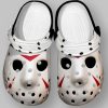 Scary Jason Voorhees White Face Halloween Crocs