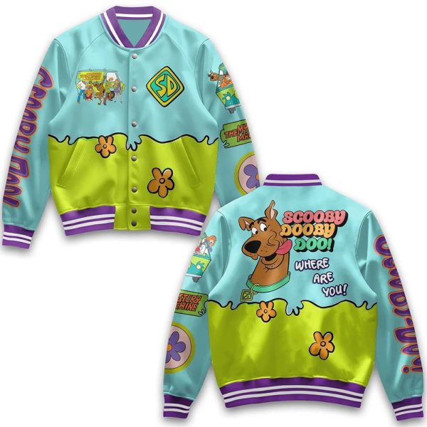 Scooby Dooby Doo Where Are You Baseball Jacket