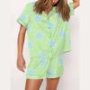 St. Patrick’s Day Green Star Stripe Pajama Set