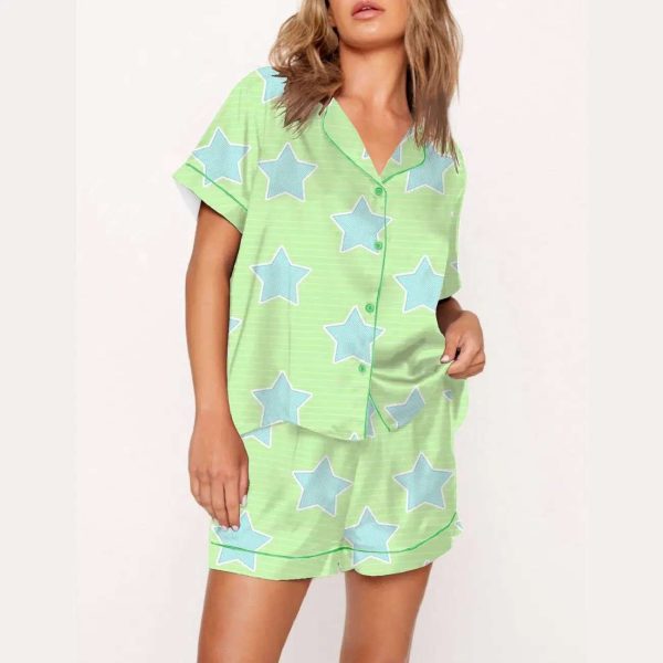 St. Patrick’s Day Green Star Stripe Pajama Set