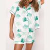 St. Patrick’s Day Watercolor Clover Pajama Set