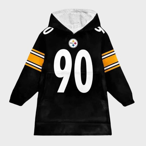 Steelers Watt Football Unisex Blanket Hoodie