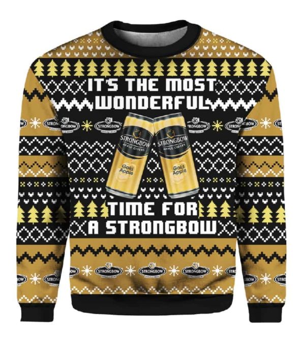 Strongbow UK It’s The Most Wonderful Time For A Beer Ugly Christmas Sweater