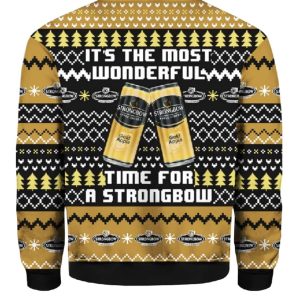 Strongbow UK It's The Most Wonderful Time For A Beer Ugly Christmas Sweater