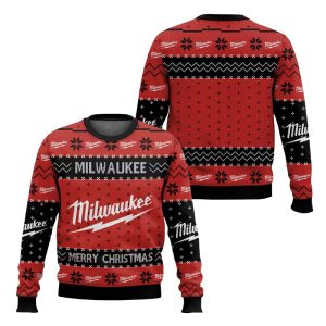 Power Tools Milwaukee Merry Christmas Ugly Sweater