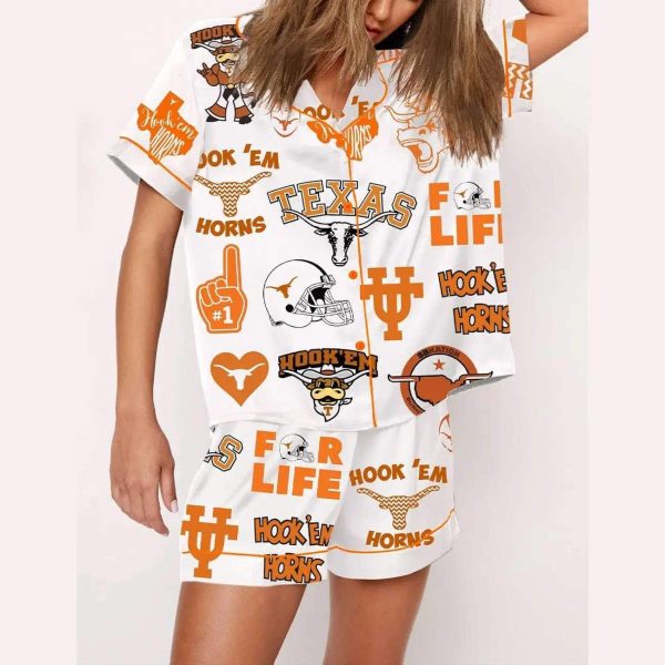 Texas University Hook Em Horns Pajama Set