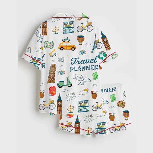 Travel Planner Pajama Set