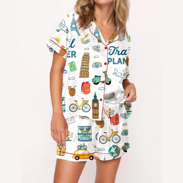 Travel Around Planner Pajama Set