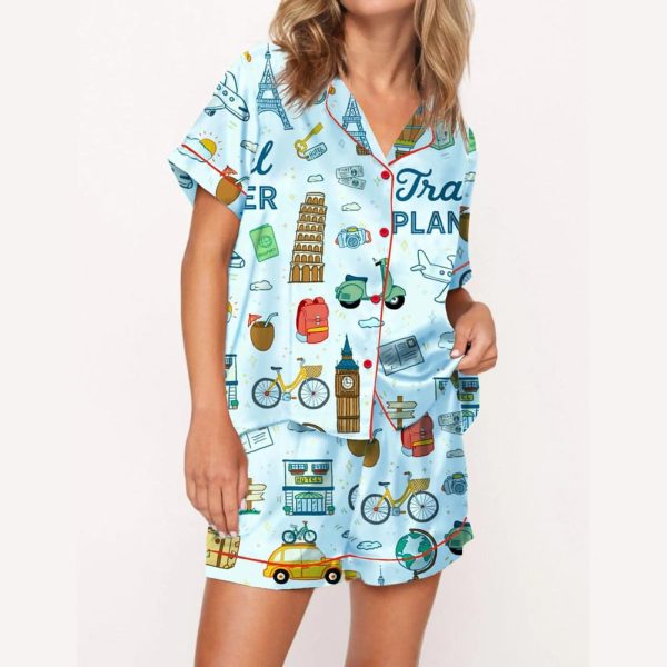 Travel Around Planner Pajama Set