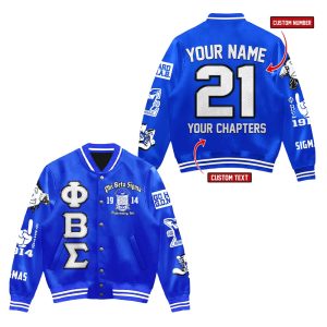 Phi Beta Sigma Fraternity 1914 Baseball Jacket