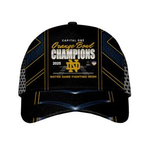 Notre Dame Football Capital One Orange Bowl Champions 2025 Classic Cap