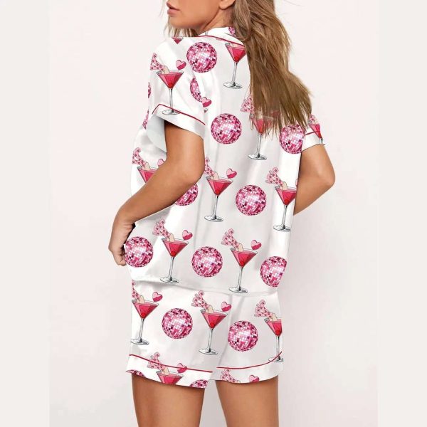 Valentine’s Day Cocktail Glass Pajama Set