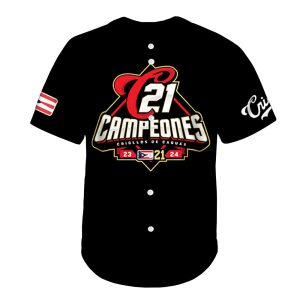 21 Criollos De Caguas Campeones Baseball Jersey