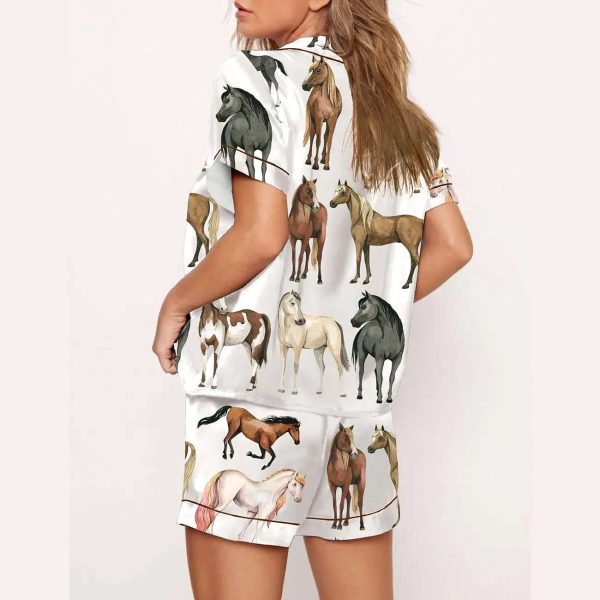 Watercolor Horse Ranch Western Pajama Set