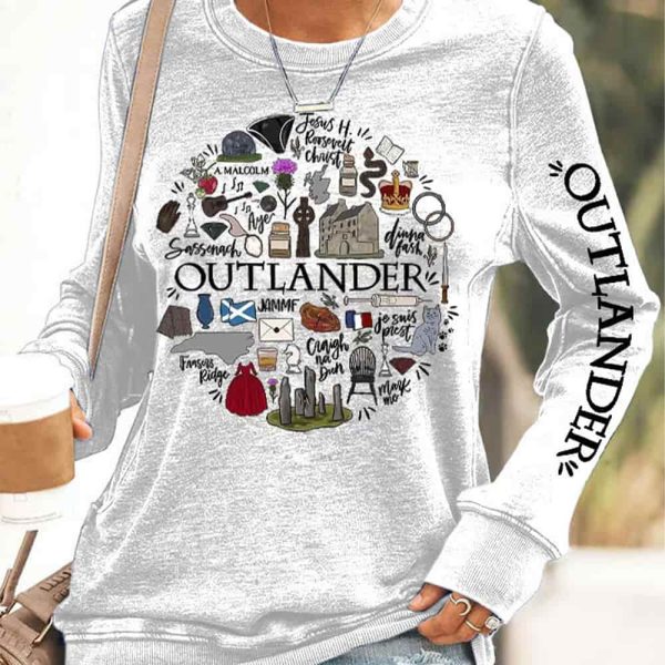 Women’S Outlander Print Sweatshirt