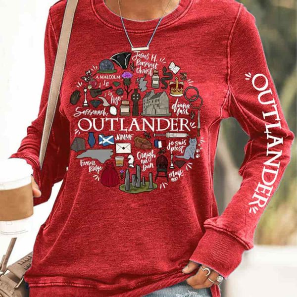 Women’S Outlander Print Sweatshirt