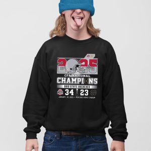 2025 CFP National Champions Ohio State 34 23 Notre Dame Shirt 6