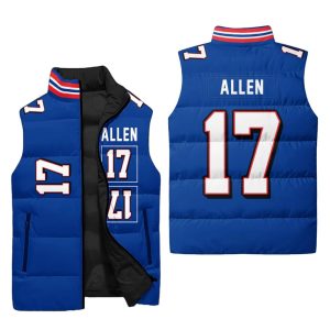 17 Buffalo Football 3D Unisex Puffer Vest