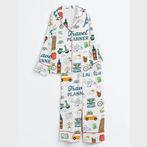 Travel Planner Pajama Set