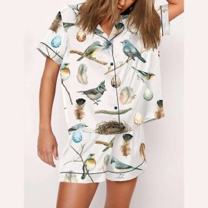 Cute Birds Pajama Set