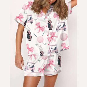 Coquette Golf Satin Pajama Set2