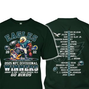 Eagles 28 - 22 Rams 2025 NFC Divisional Winners Shirt