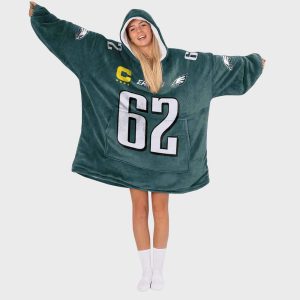 Captain 62 Philadelphia Football Unisex Blanket Hoodie 2