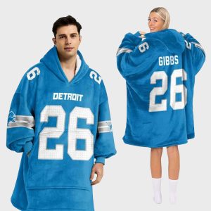 Lions Football 26 Unisex Blanket Hoodie 2