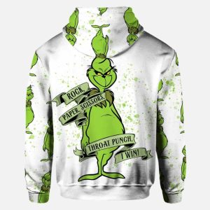 Grnch Rock Paper Scissors I Win Personalized Hoodie and Leggings