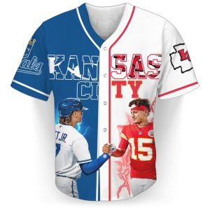 Chiefs Kelce Andy Reid Mahomes Baseball Jersey 2