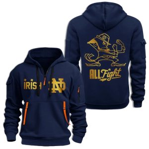 Irish All Fight Quater Zip Hoodie