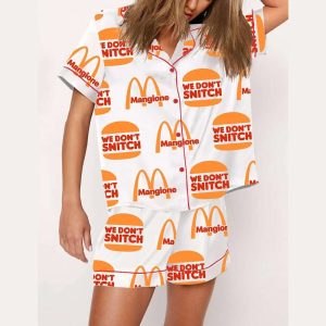 We Dont Snitch Mangione Pajama Set