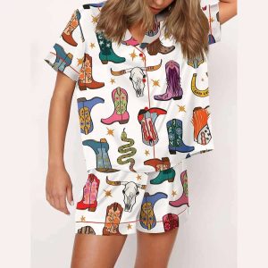 Howdy Cowgirl Boot Pajama Set