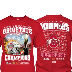 Scarlet And Gray Forever Ohio State Champions 2025 Shirt 2