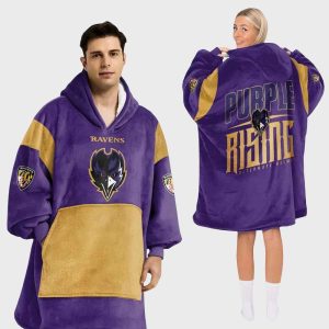 Baltimore Football Unisex Blanket Hoodie