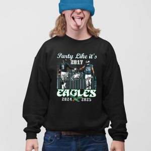 Foles Barkley Party Like Its 2017 Eagles 2024 2025 Shirt 5