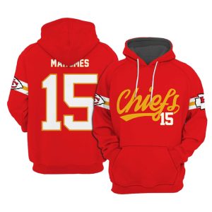 Chiefs Mahomes 15 Football Unisex Hoodie