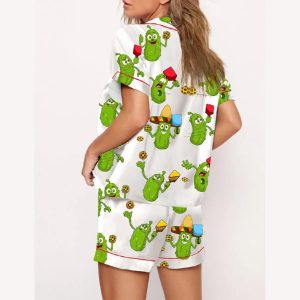 Pickleball Pickleball Cartoon Pajama Set2