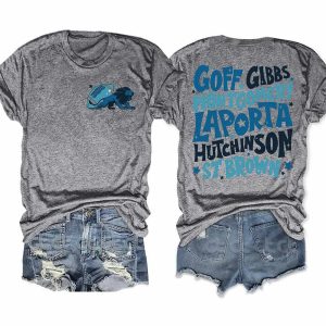 Lions Goff Gibbs Montgomery Laporta Hutchinson St Brown Shirt 2