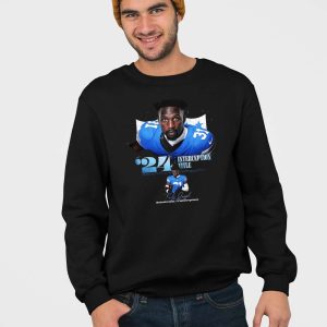 Kerby Joseph 24 Interception Title Lions Shirt 3