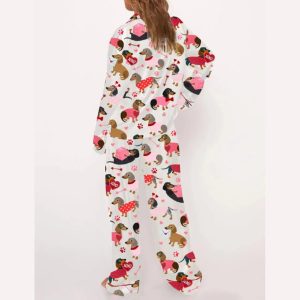 Love Dachshund Valentines Day Pajama Set2