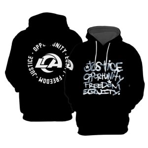 Rams Justice Opportunity Equity Freedom Hoodie