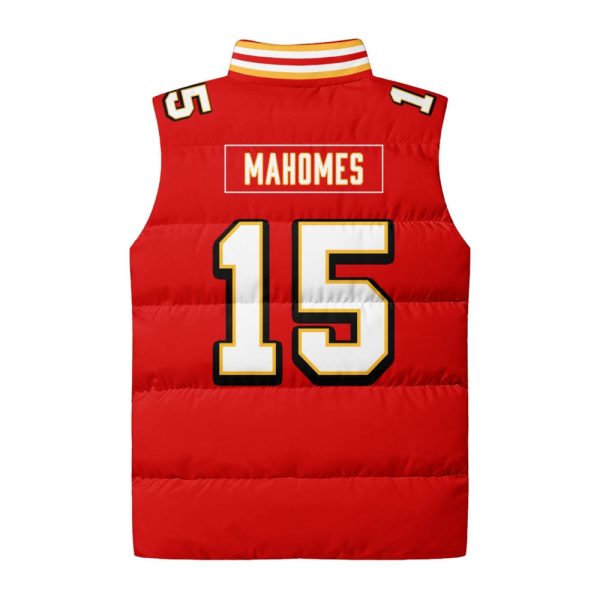 15 Kansas City Football 3D Unisex Puffer Vest