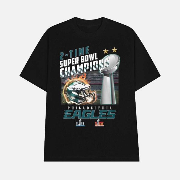 2-Time Super Bowl Champions Eagles Shirt