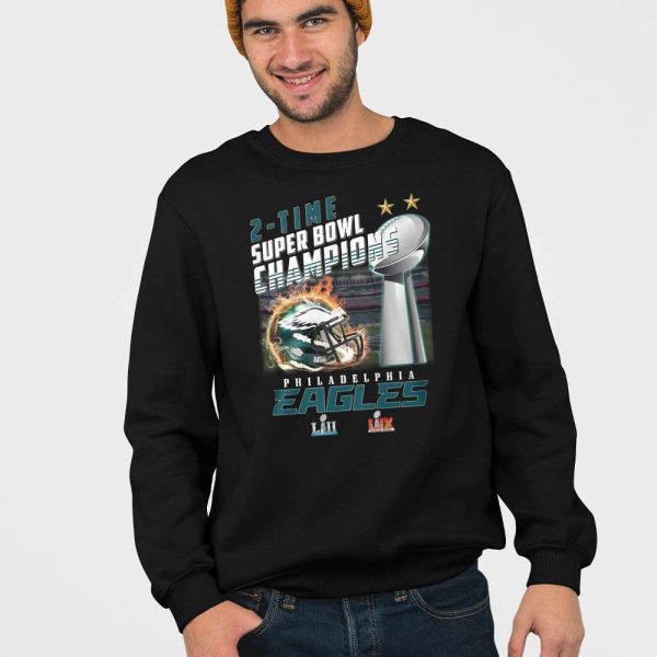 2-Time Super Bowl Champions Eagles Shirt