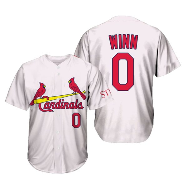 2025 Cardinals Replica Masyn Winn Home White Jersey Giveaway