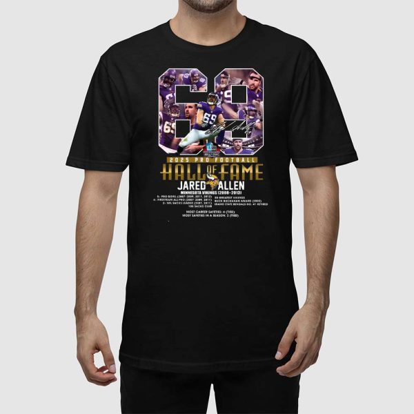 2025 Pro Football Hall Of Fame Jared Allen Shirt