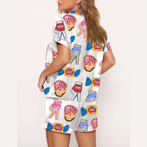 Ice Cream Baseball Batting Glove Pajama Set1