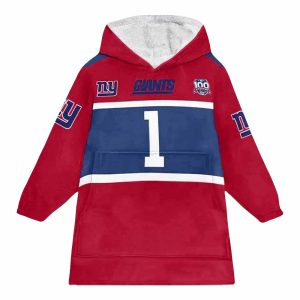 Giants 1 Nabers Unisex Blanket Hoodie