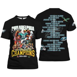 Eagles Super Bowl LIX Champions 2024 2025 Shirt